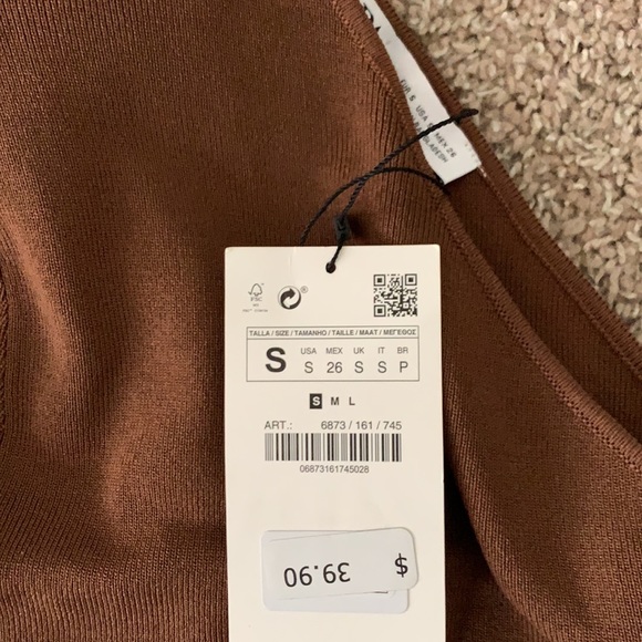 ZARA CUT OUT KNIT TOP - Picture 4 of 5